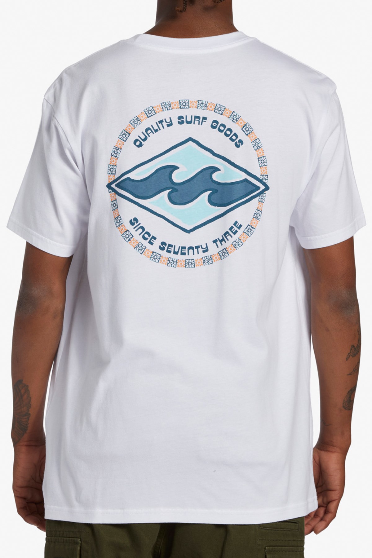 Billabong Rotor Diamond Erkek Tişört ABYZT02259 Beyaz