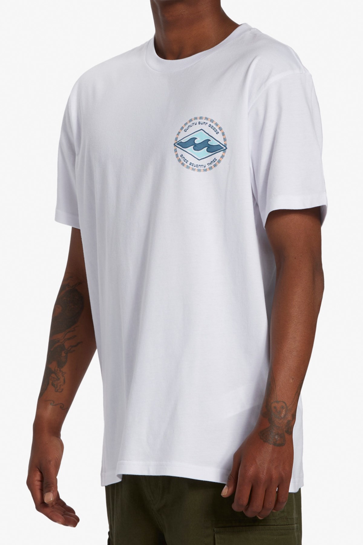 Billabong Rotor Diamond Erkek Tişört ABYZT02259 Beyaz