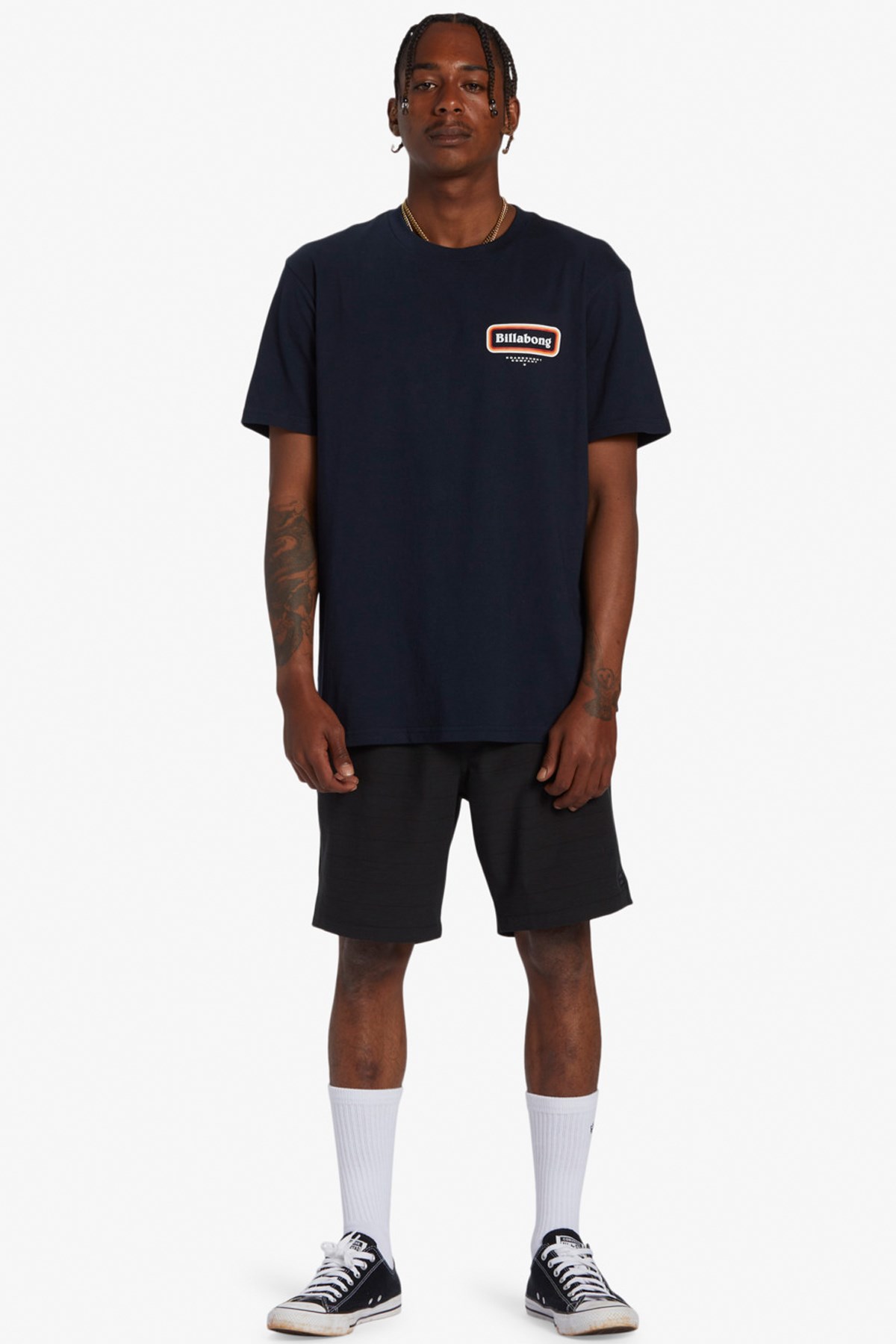 Billabong Walled Erkek Tişört ABYZT02261 Lacivert