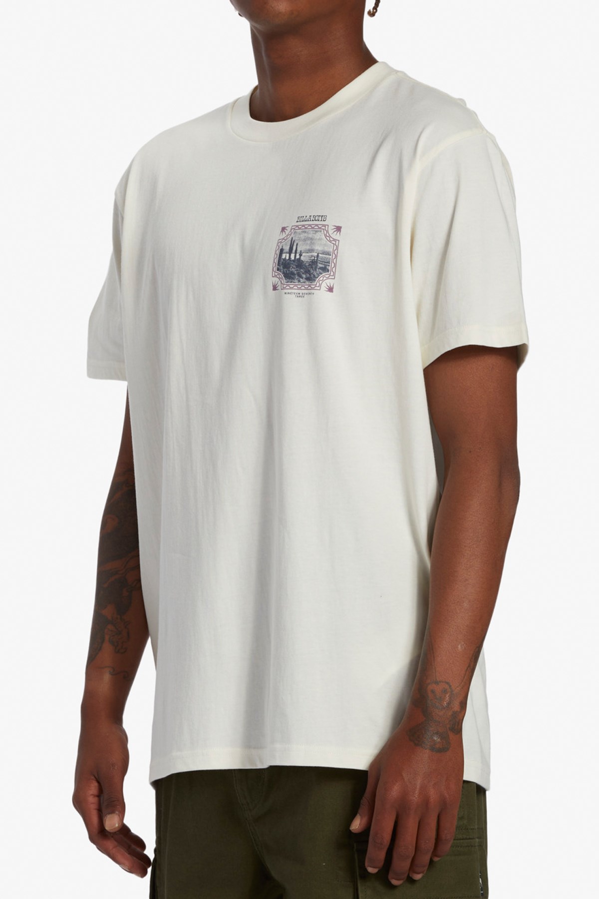 Billabong Crossed Up Erkek Tişört ABYZT02269 Beyaz