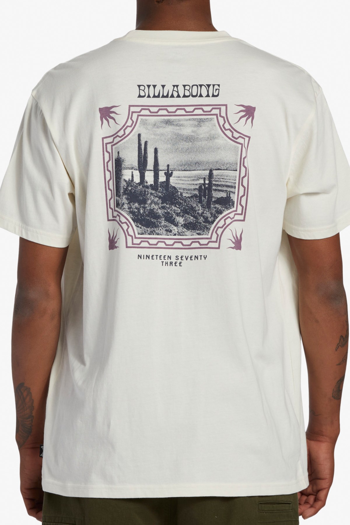 Billabong Crossed Up Erkek Tişört ABYZT02269 Beyaz