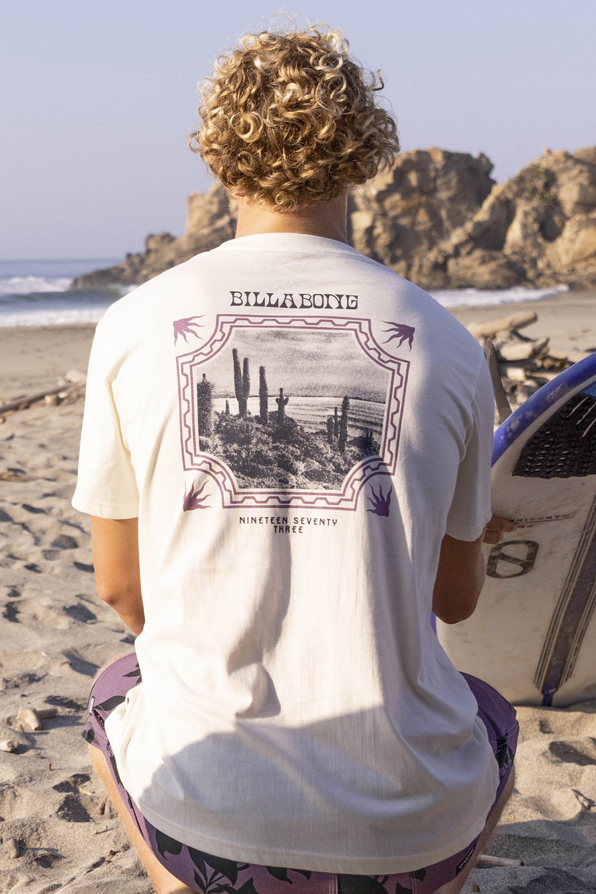 Billabong Crossed Up Erkek Tişört ABYZT02269 Beyaz