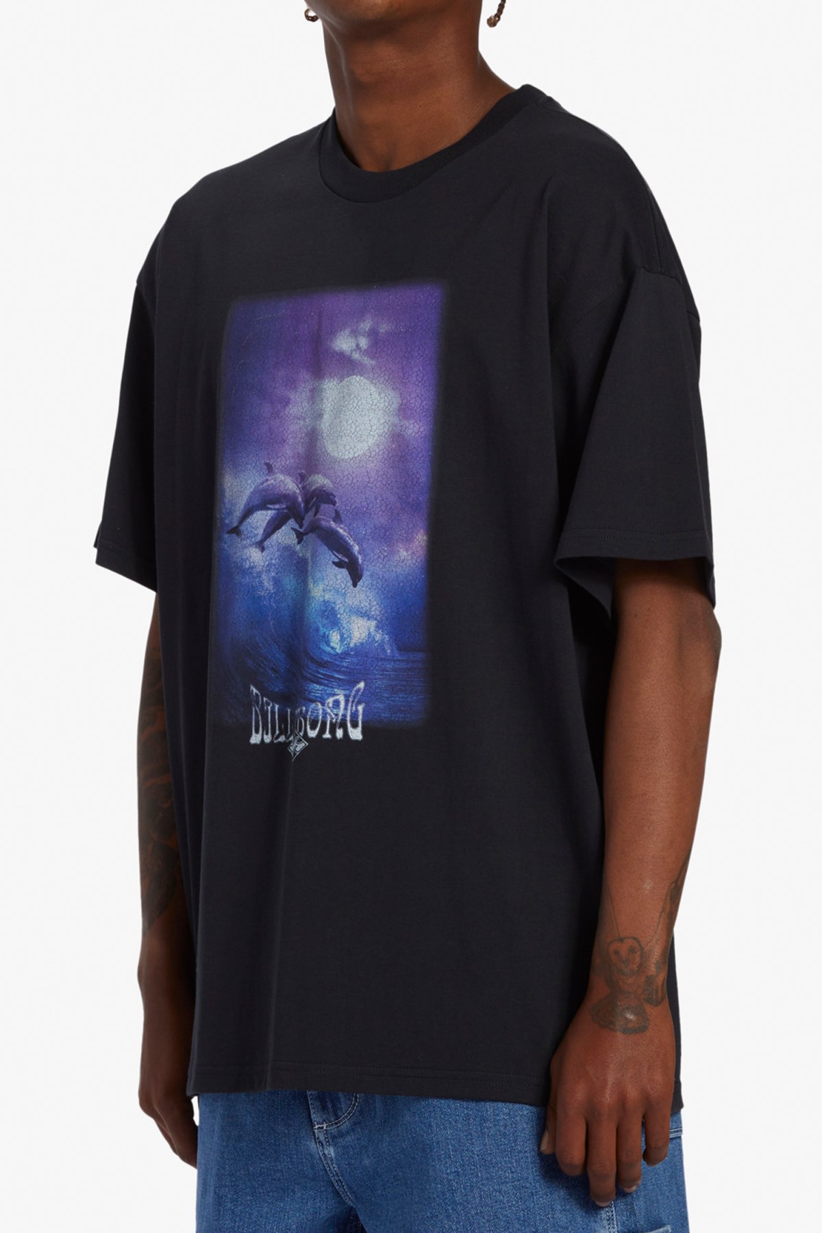 Billabong Dolphin Love Erkek Tişört ABYZT02283 Siyah