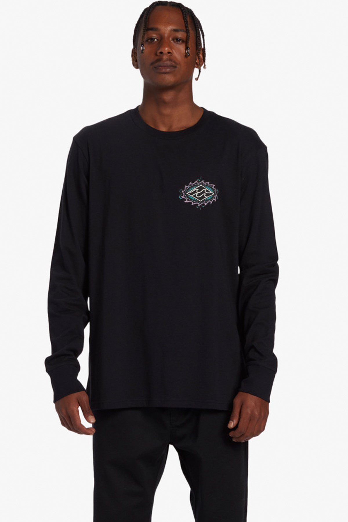 Billabong Crayon Wave Erkek Tişört ABYZT02288 Siyah