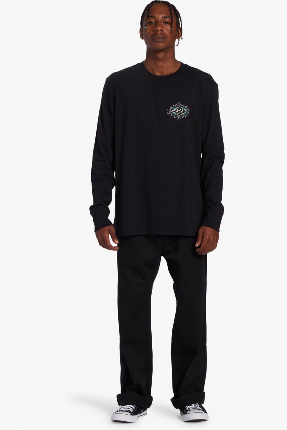 Billabong Crayon Wave Erkek Tişört ABYZT02288 Siyah