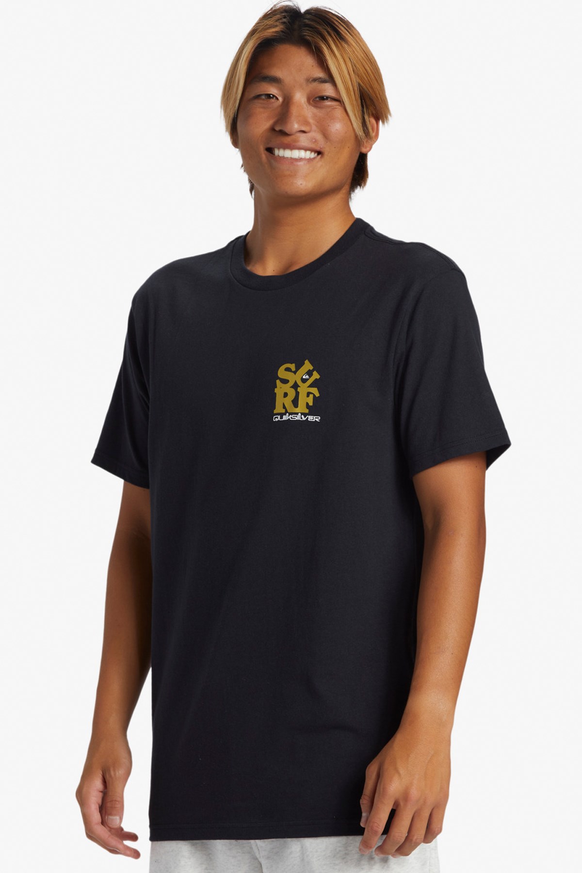 Quiksilver Surf Moe Erkek Tişört AQYZT09542-10010 Siyah