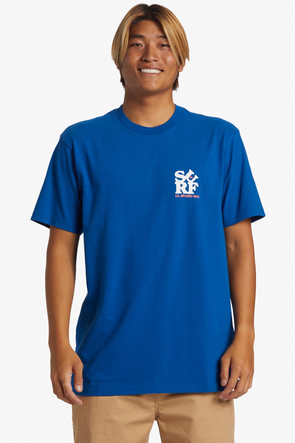 Quiksilver Surf Moe Erkek Tişört AQYZT09542-12227 Mavi