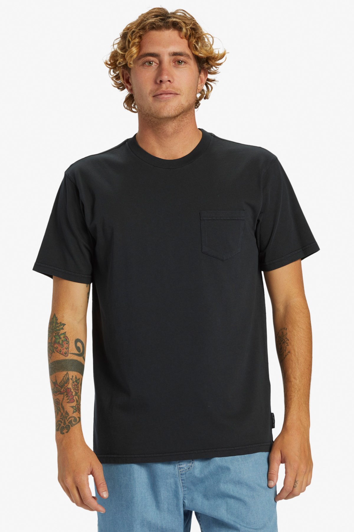 Quiksilver Salt Water Erkek Tişört AQYZT09558-10010 Siyah