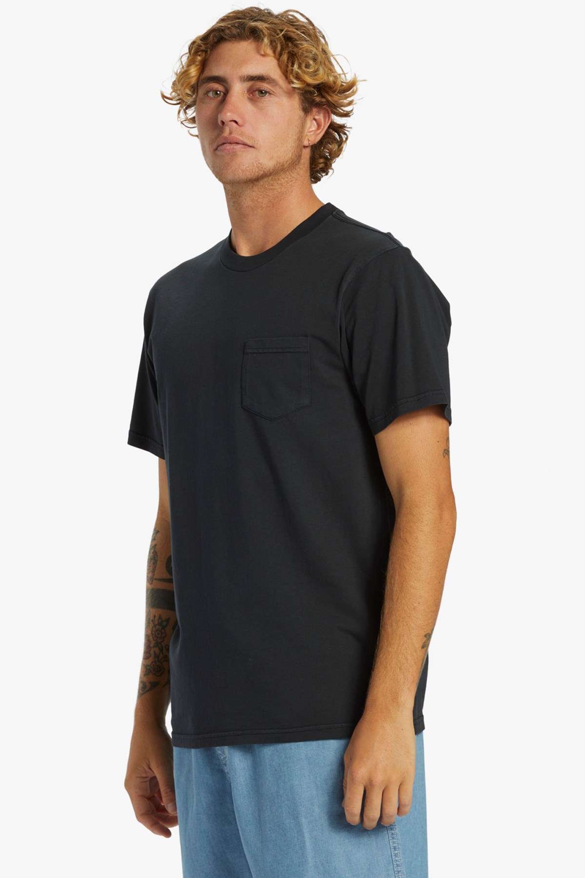Quiksilver Salt Water Erkek Tişört AQYZT09558-10010 Siyah