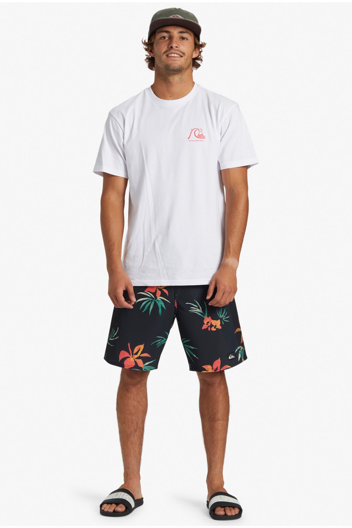 Quiksilver The Original Erkek Tişört AQYZT09560-10 Beyaz