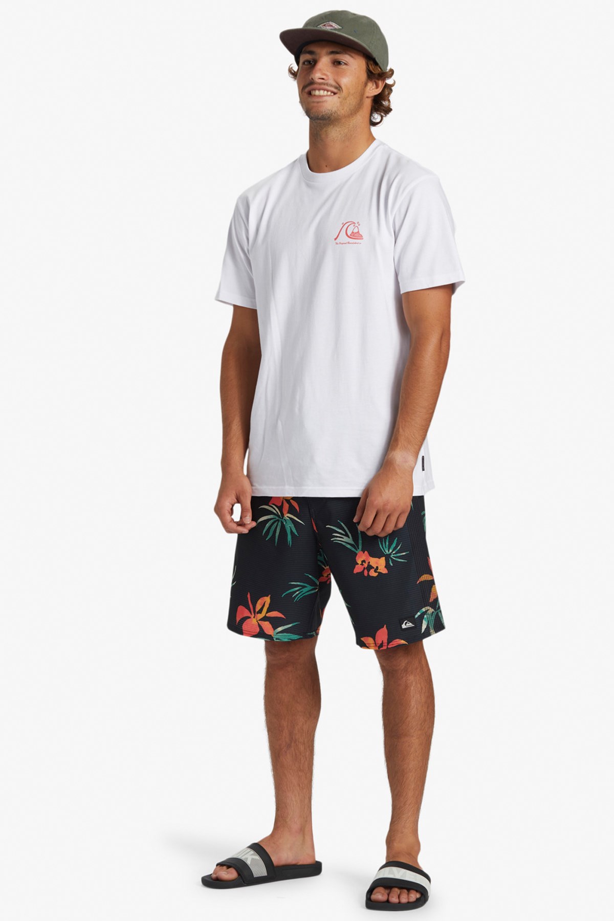 Quiksilver The Original Erkek Tişört AQYZT09560-10 Beyaz