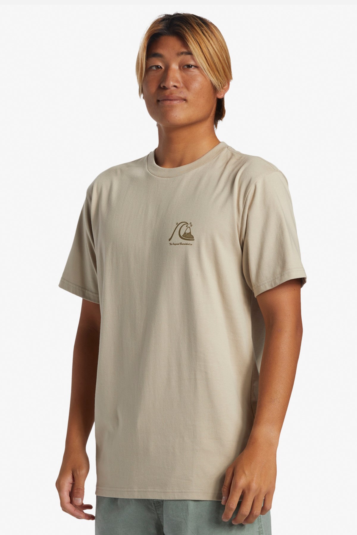Quiksilver The Original Erkek Tişört AQYZT09560-THZ0 Bej