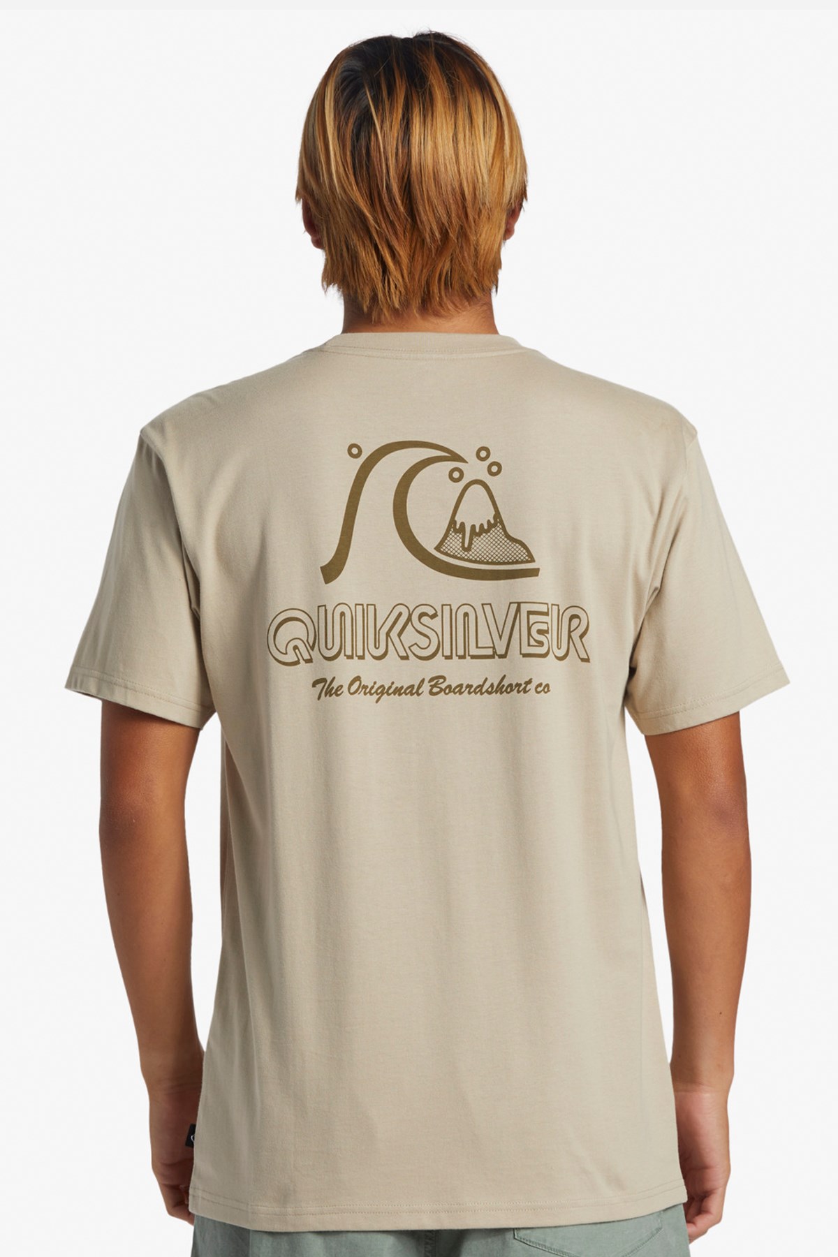 Quiksilver The Original Erkek Tişört AQYZT09560-THZ0 Bej