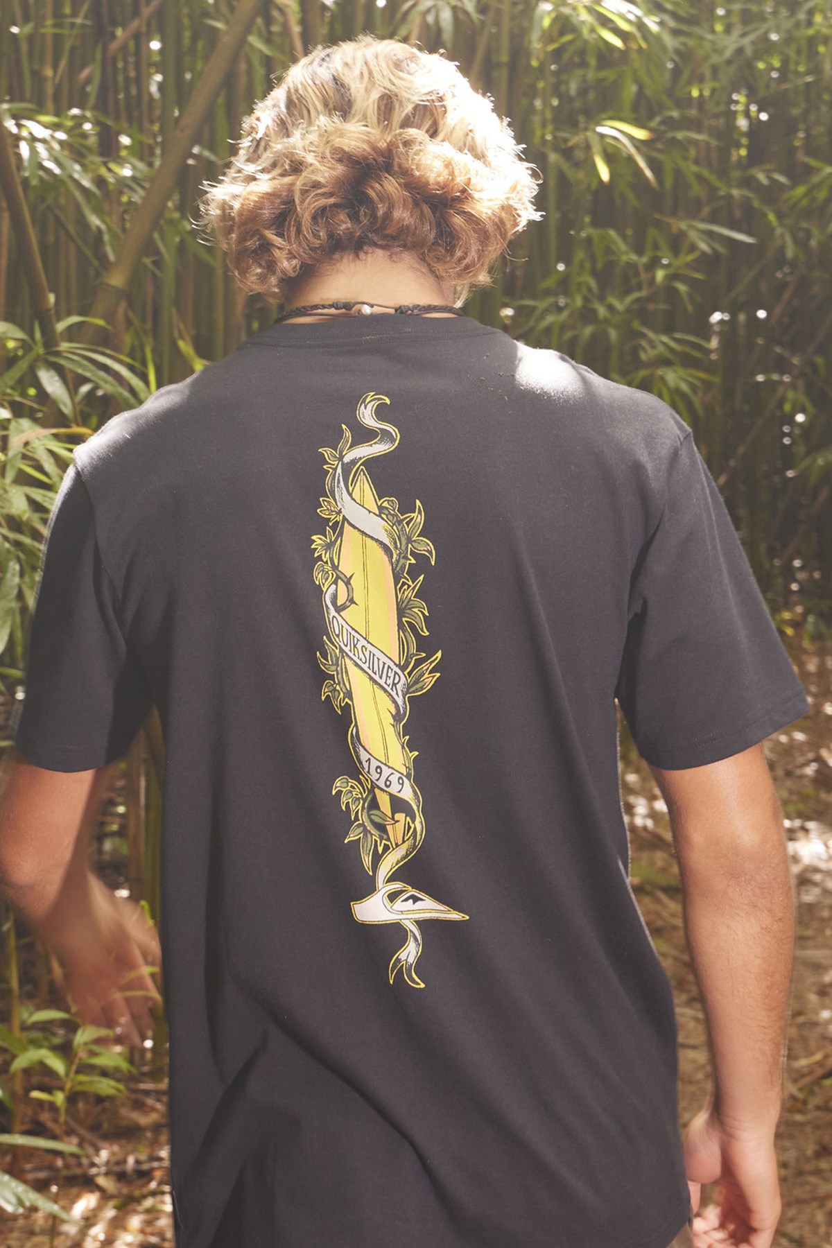 Quiksilver Step Up Mor Erkek Tişört AQYZT09563-10010 Siyah
