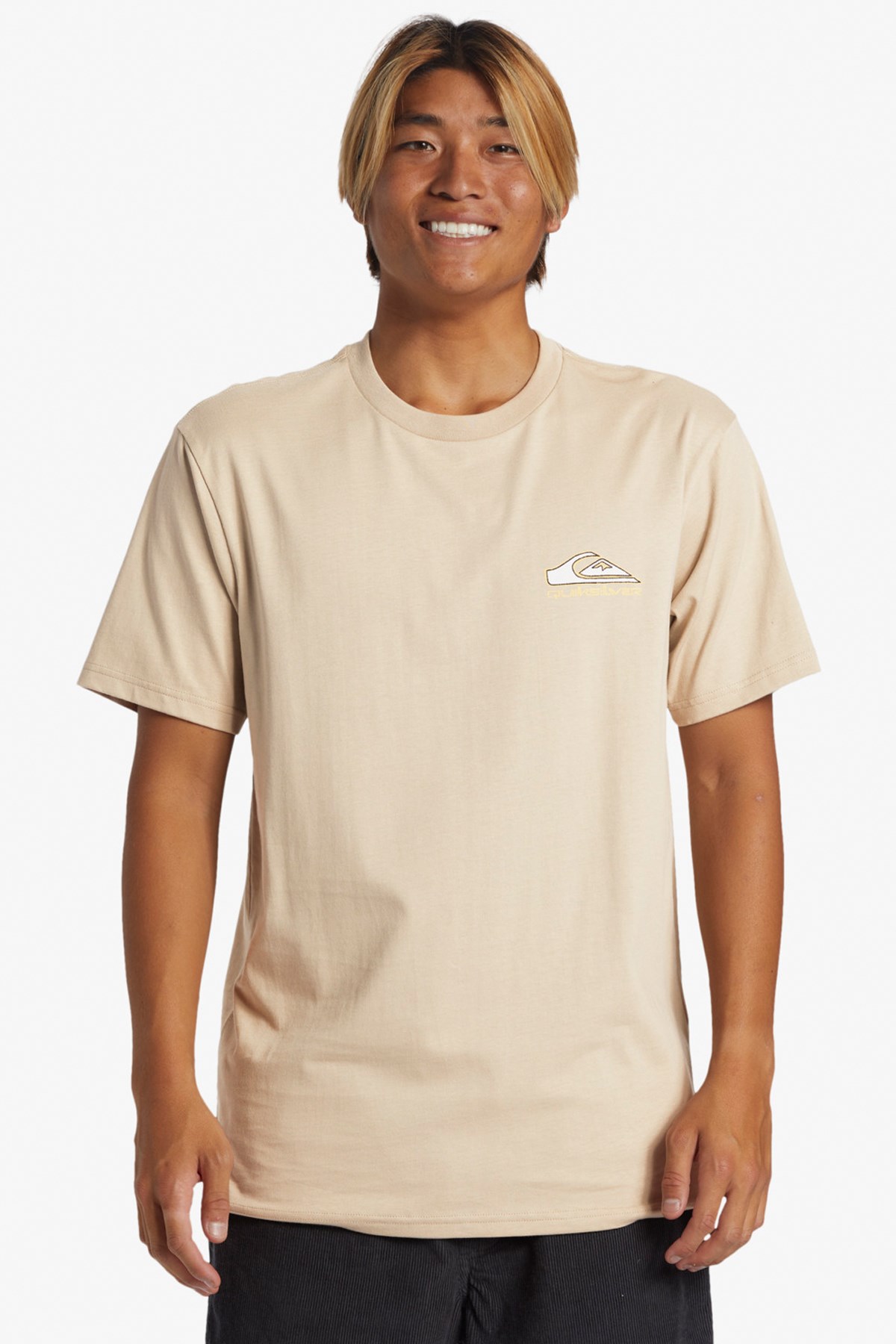 Quiksilver Step Up Mor Erkek Tişört AQYZT09563-THZ0 Bej