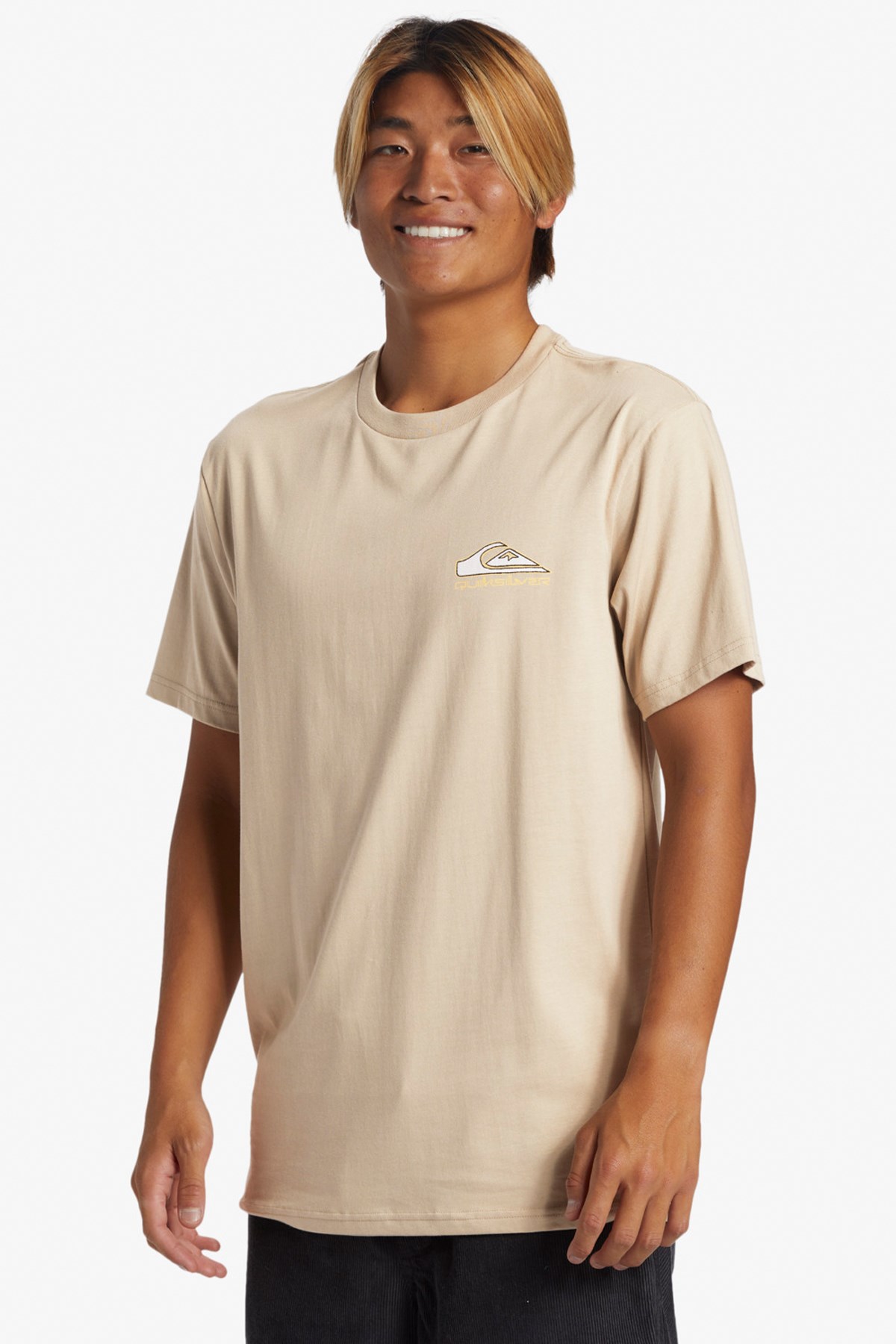 Quiksilver Step Up Mor Erkek Tişört AQYZT09563-THZ0 Bej