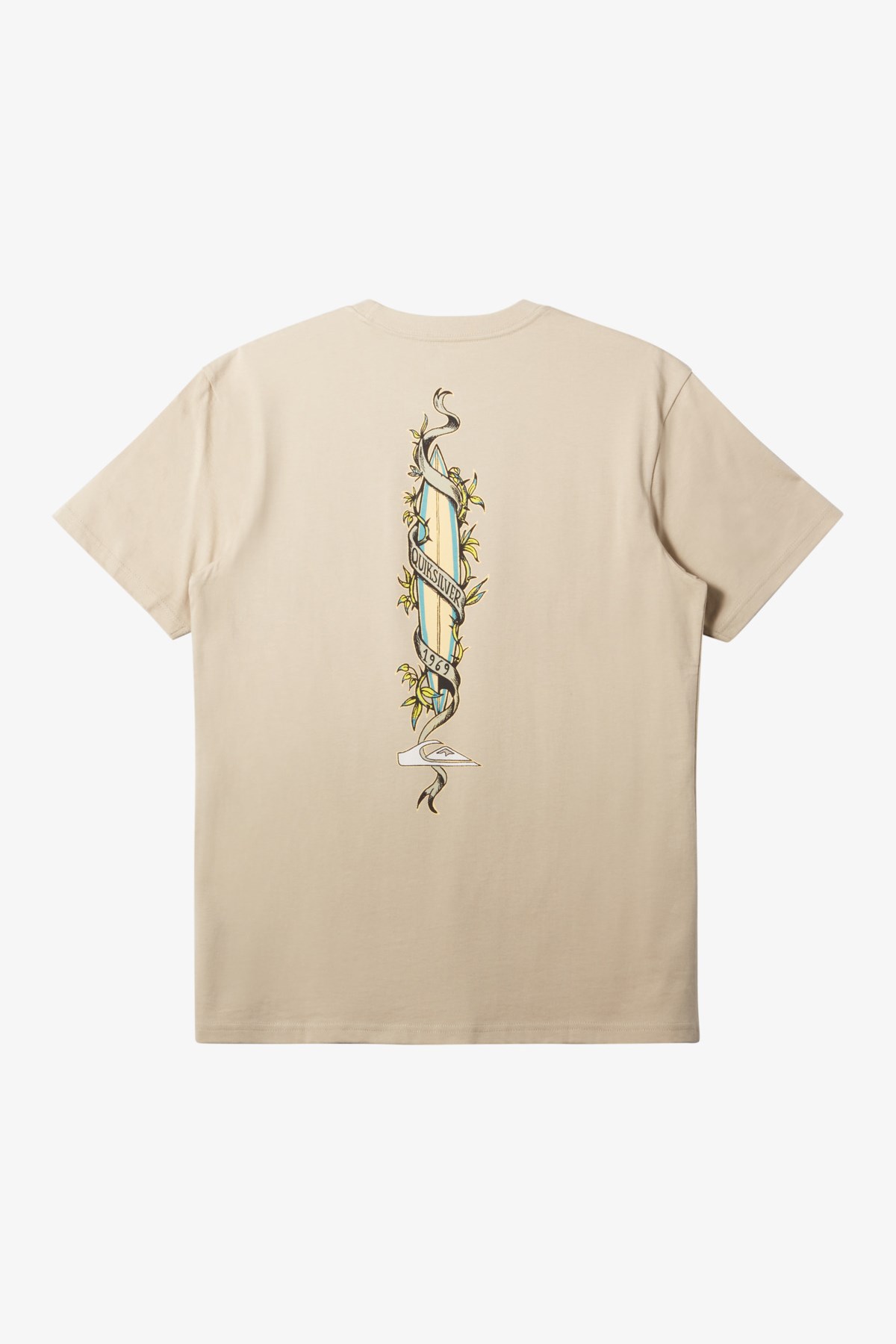 Quiksilver Step Up Mor Erkek Tişört AQYZT09563-THZ0 Bej