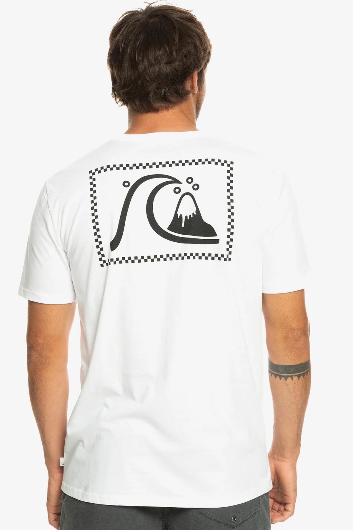 Quiksilver Qs Bubble Logo Dna Erkek Tişört AQYZT09598-SCVW Beyaz