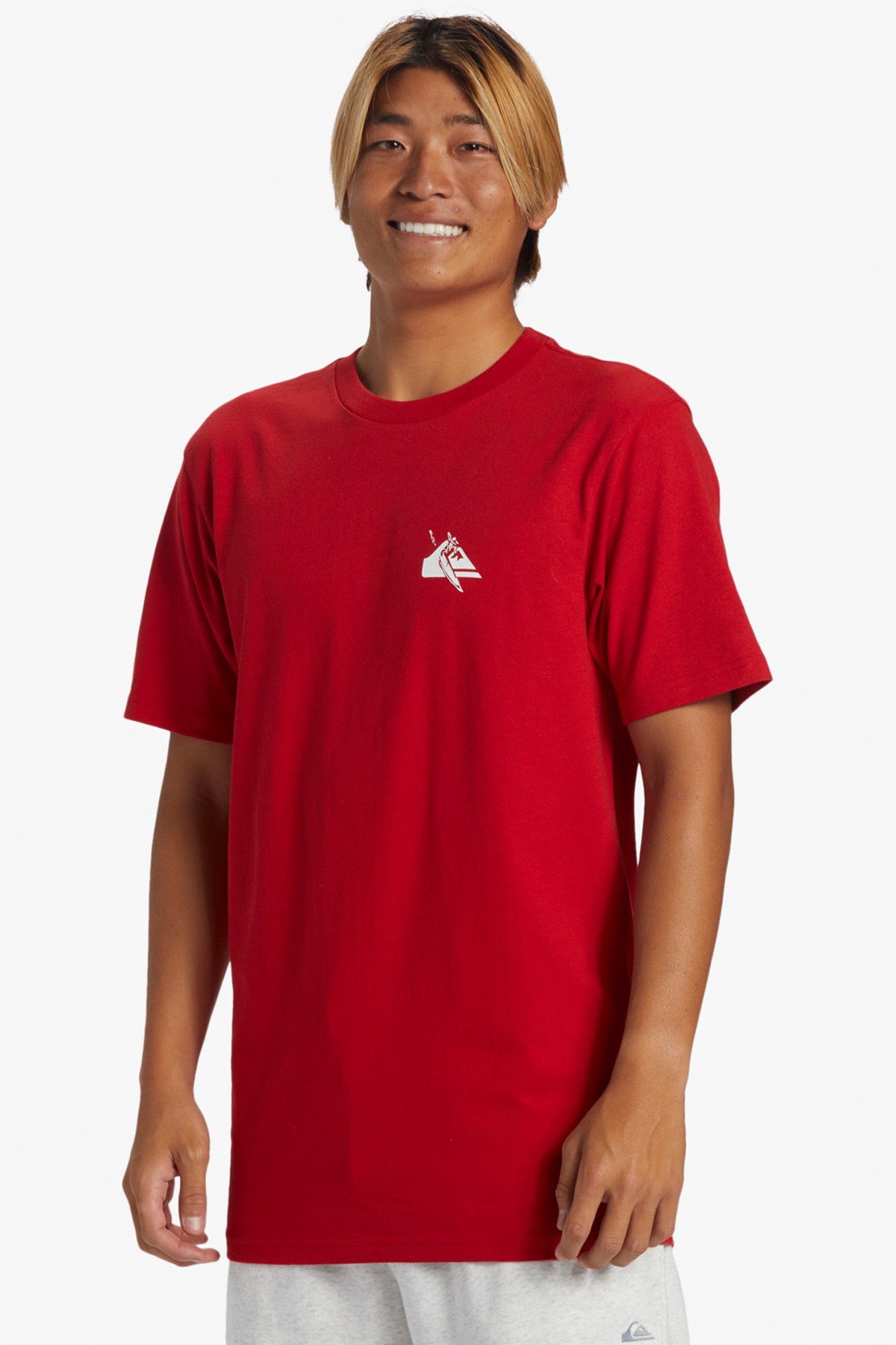 Quiksilver Qs Petroglyph Logo Dna Erkek Tişört AQYZT09604-30051 Kırmızı