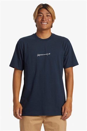 Quiksilver Qs Rushed Logo Dna Erkek Tişört AQYZT09605-17726 Lacivert