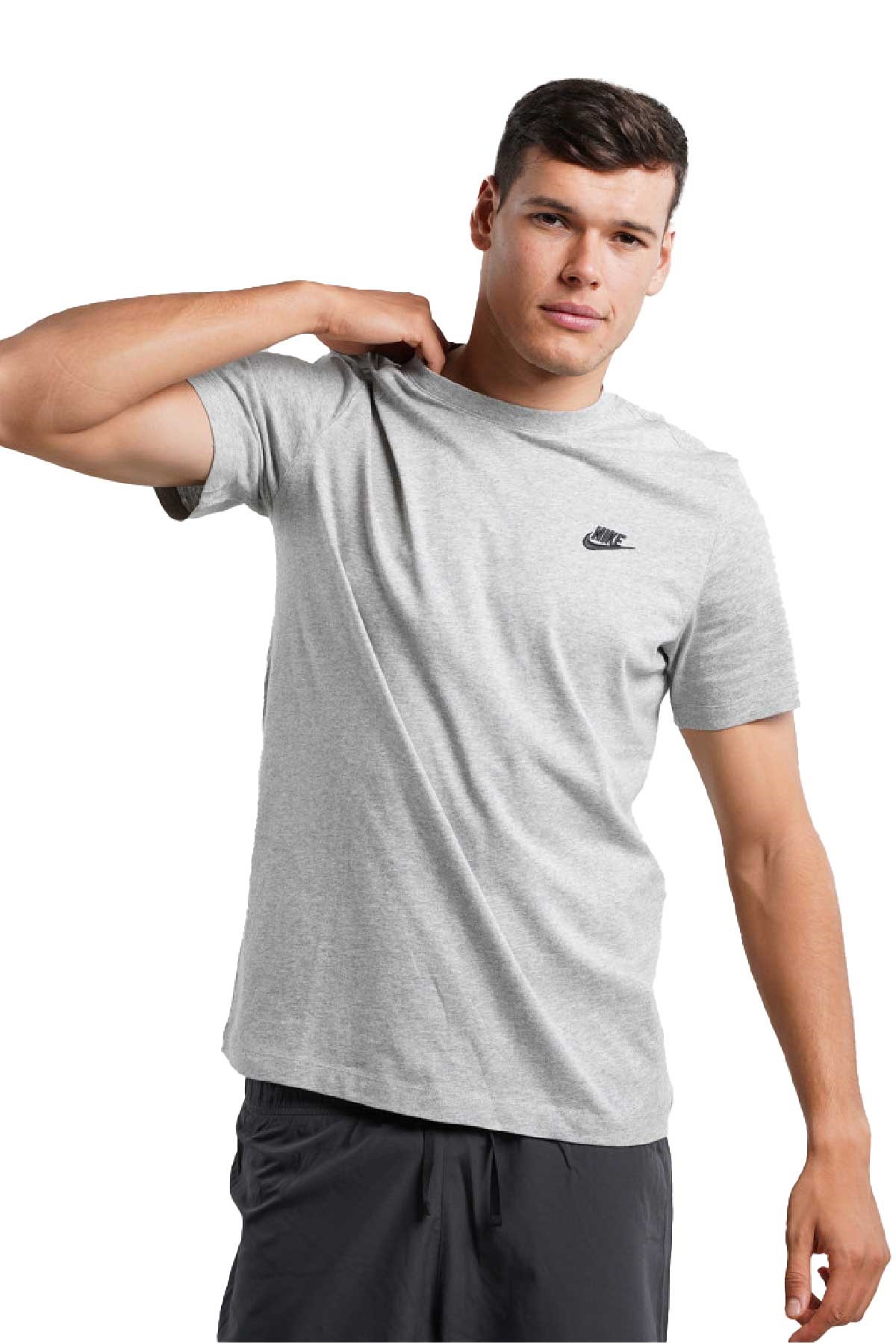 Nike Sportswear Club Erkek Tişört AR4997-064 Gri
