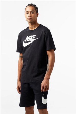 Nike M Nsw Tee İcon Futura Erkek Tişört AR5004-010 Siyah