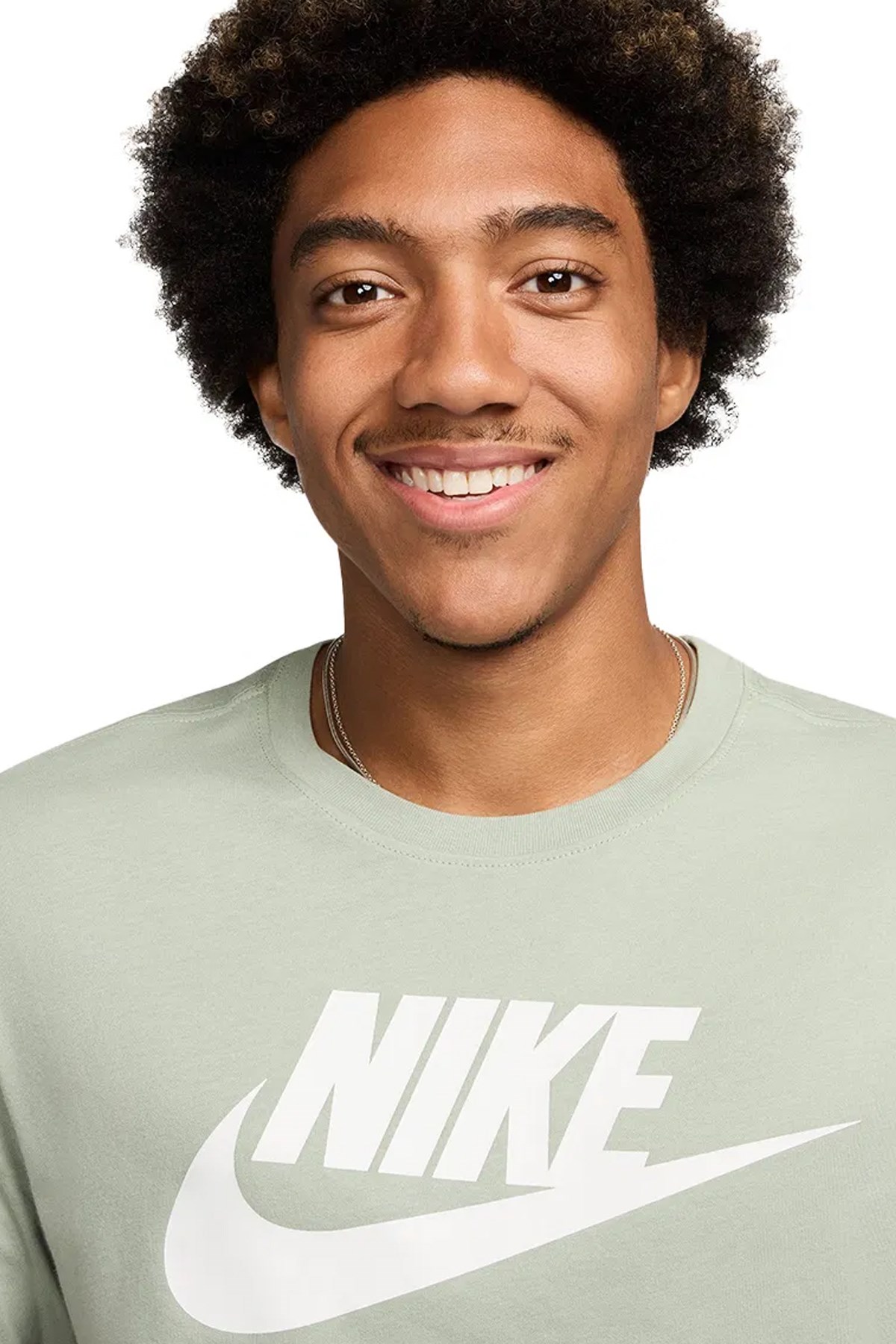 Nike M Nsw Tee İcon Futura Erkek Tişört AR5004-371 Yeşil