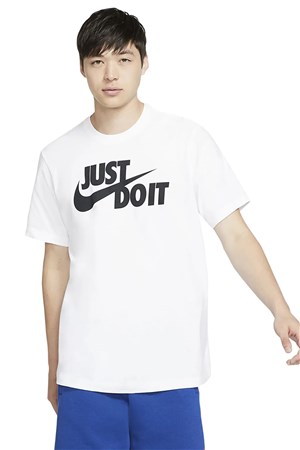 Nike M Nsw Tee Just Do İt Swoosh Erkek Tişört AR5006-100 Beyaz