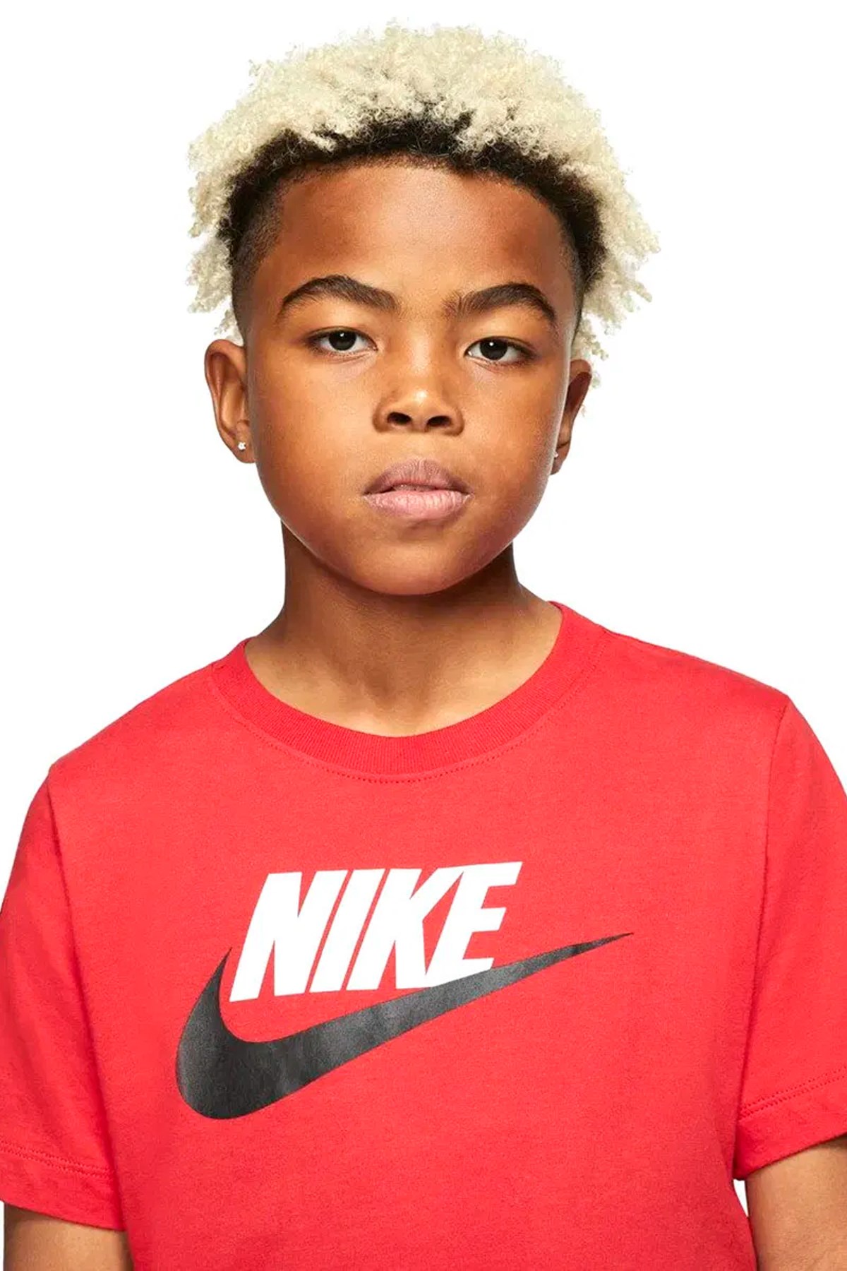 Nike K Nsw Tee Futura İcon Tişört AR5252-660 Kırmızı