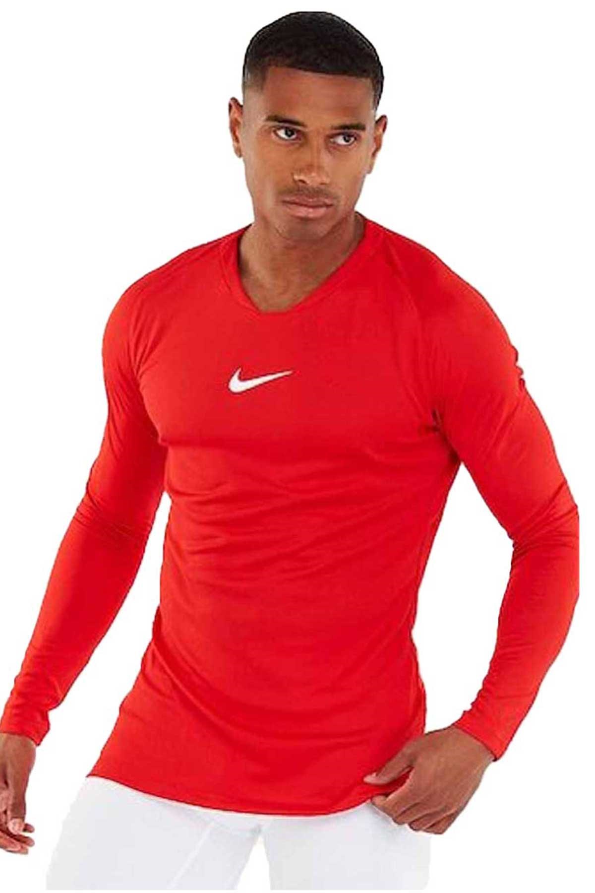 Nike Park First Erkek Uzun Kollu Tişört AV2609-657 Kırmızı