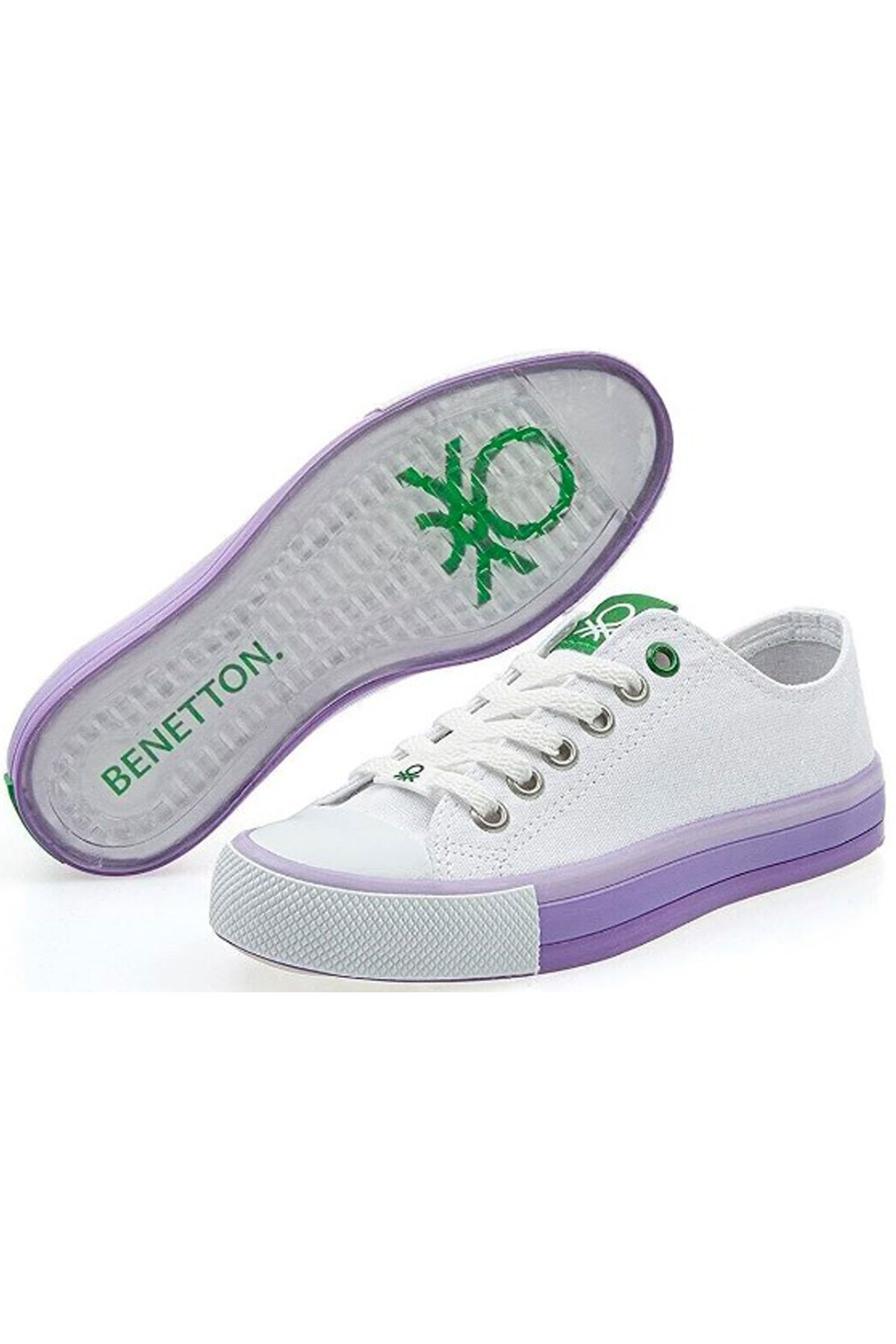 Benetton Kadın Spor Ayakkabı BN-30176 Beyaz
