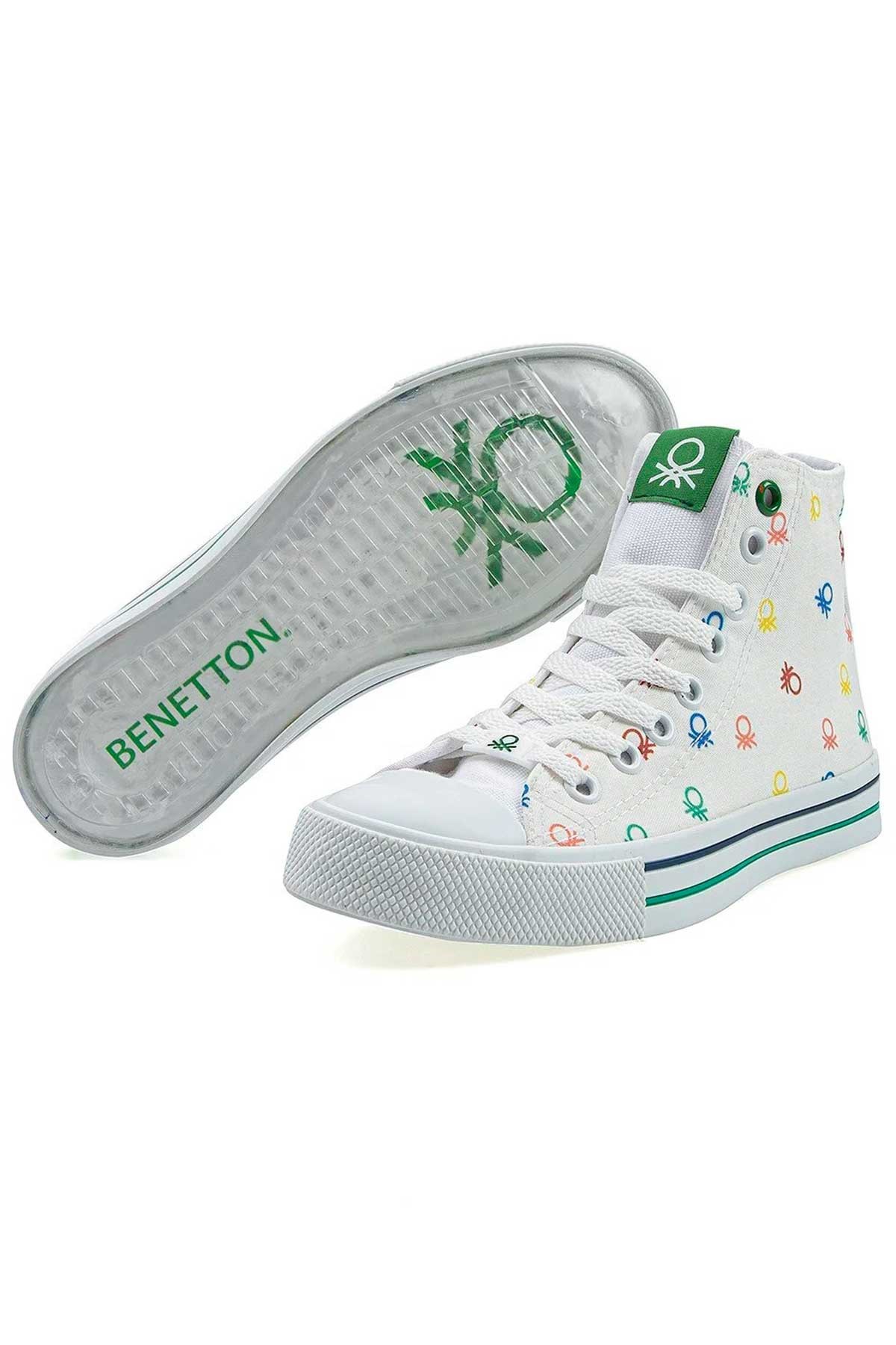 Benetton Zenne  Kadın Spor Ayakkabı BN-30185 Beyaz