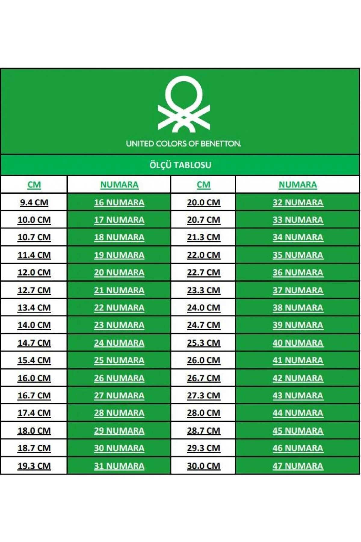 Benetton Zenne  Kadın Spor Ayakkabı BN-30185 Beyaz