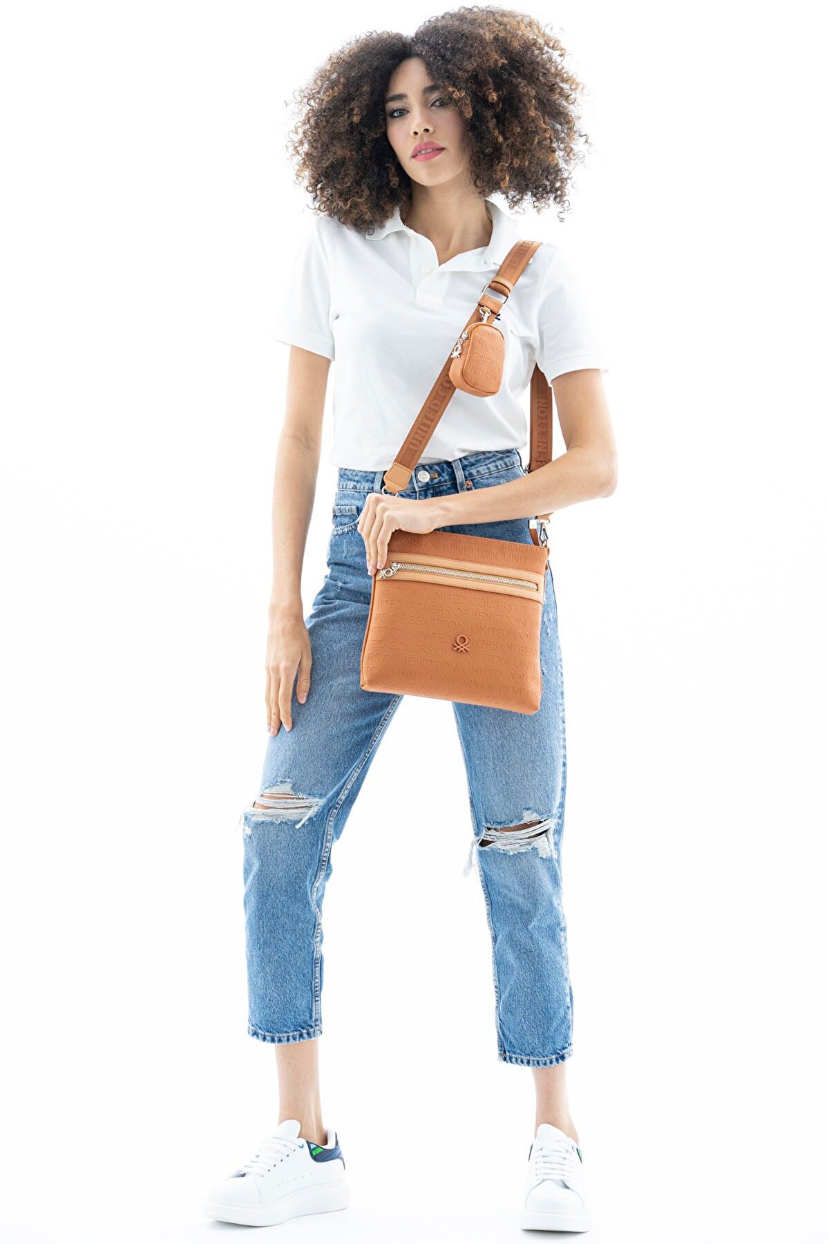 Benetton Kadın Çapraz Çanta BNT470 Kahverengi