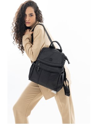 Benetton Bayan Sırt Çantası BNT516 Siyah