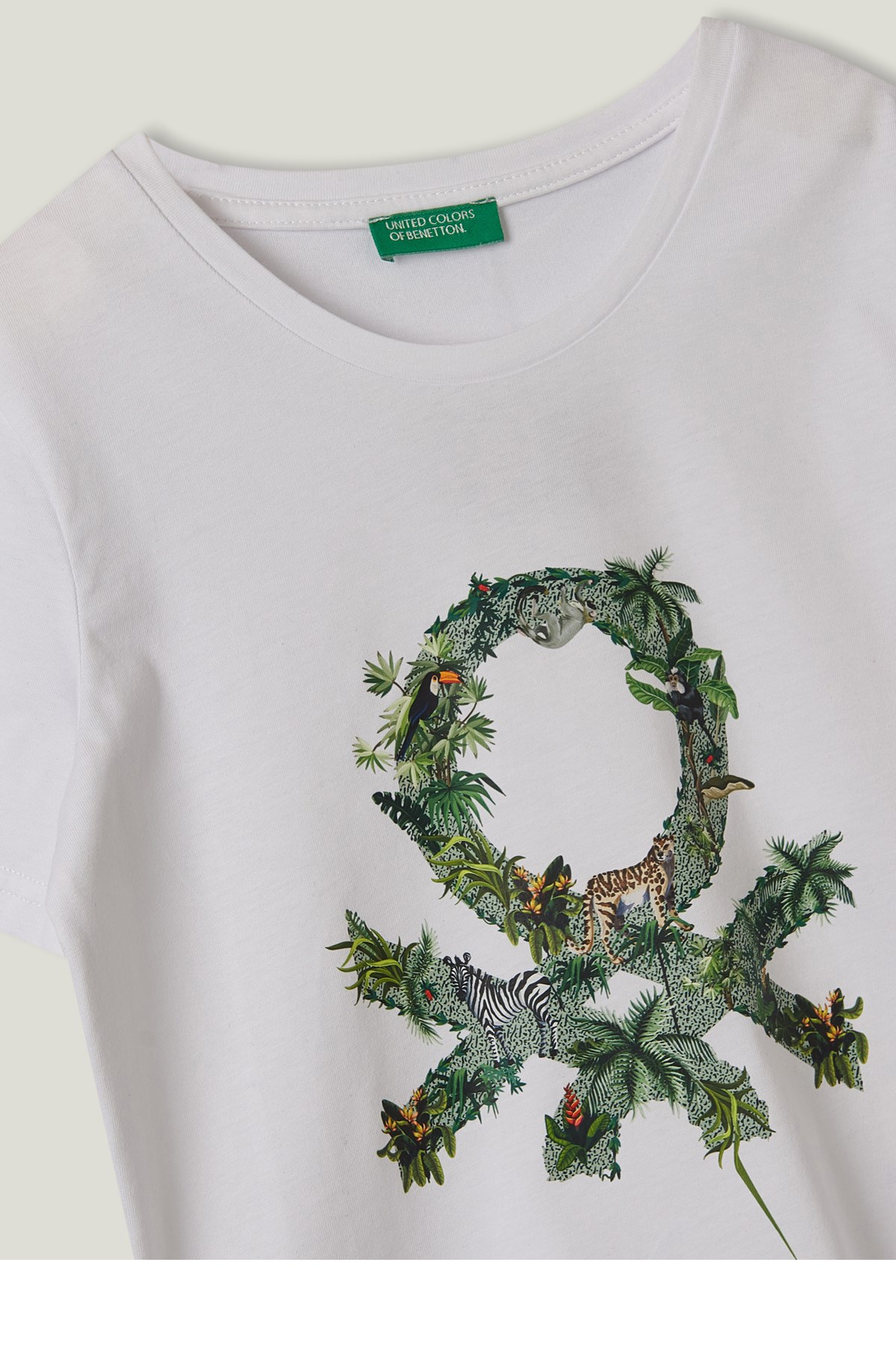 Benetton Çocuk Tişört BNT-B018 TOP Beyaz