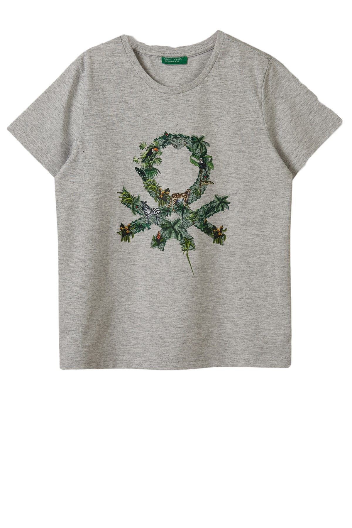 Benetton Çocuk Tişört BNT-B018 TOP Gri