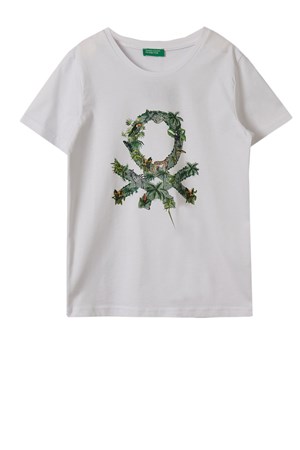 Benetton Çocuk Tişört BNT-B018 TOP Beyaz
