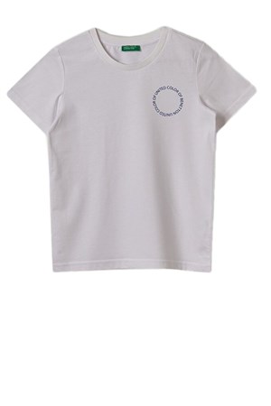 Benetton Çocuk Tişört BNT-B051 TOP Beyaz