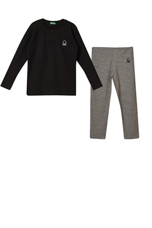 Benetton Erkek Çocuk Eşofman Takımı BNT-B068 Siyah