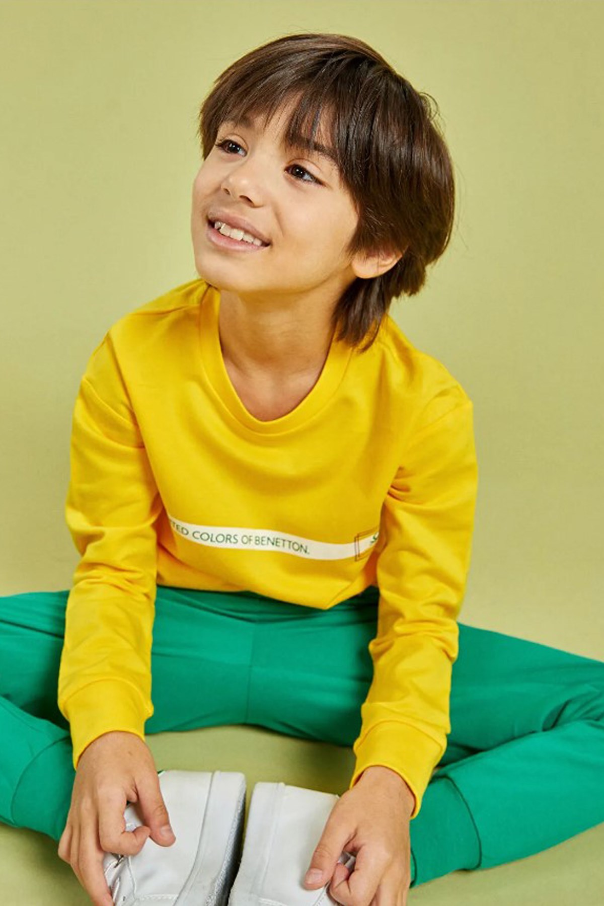 Benetton Çocuk Sweatshirt BNT-B211 T Sarı