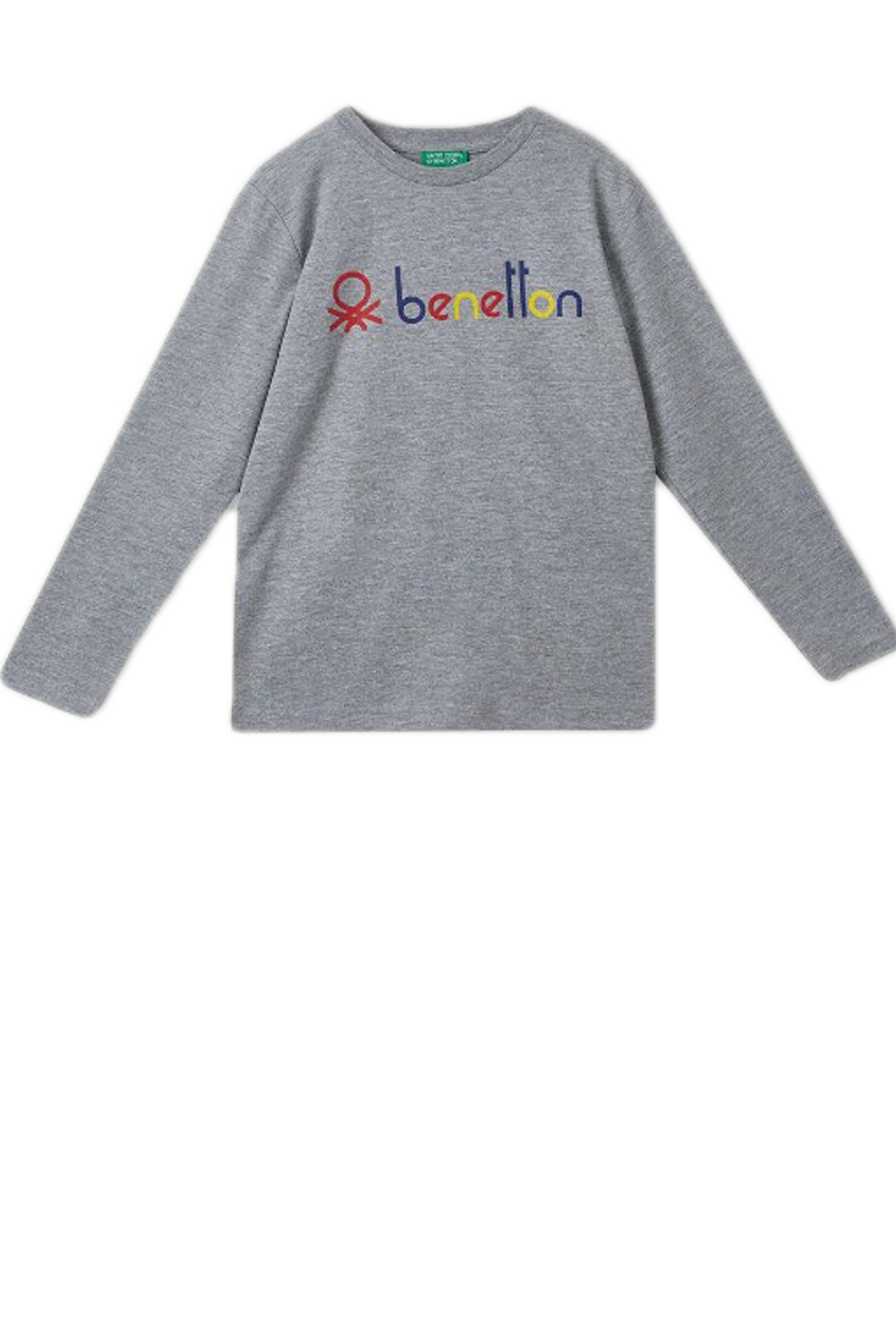 Benetton Çocuk Tişört BNT-B23017 Gri