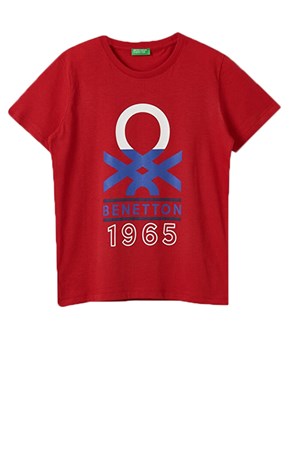 Benetton Çocuk Tişört BNT-B233 TOP Kırmızı