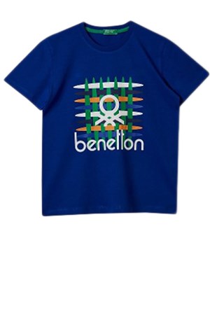 Benetton Çocuk Tişört BNT-B243 TOP Mavi