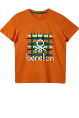 Benetton Çocuk Tişört BNT-B243 TOP Turuncu