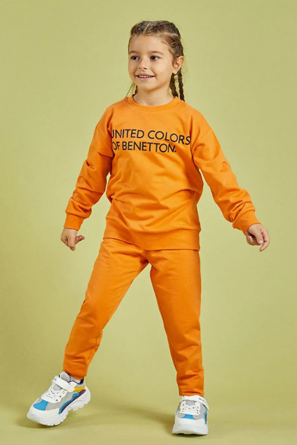 Benetton Çocuk Eşofman Altı BNT-G078 B Turuncu