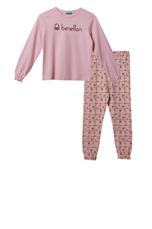 Benetton Kız Çocuk Eşofman Takımı BNT-G119 Pembe