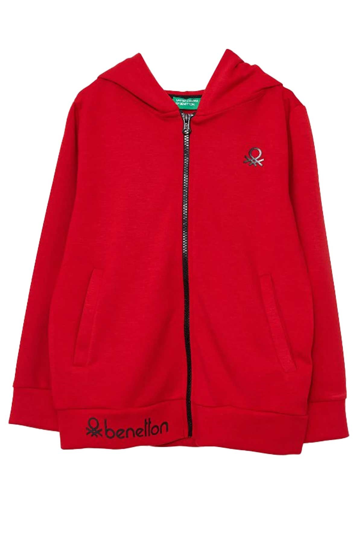 Benetton Çocuk Sweatshirt BNT-G20124 Kırmızı
