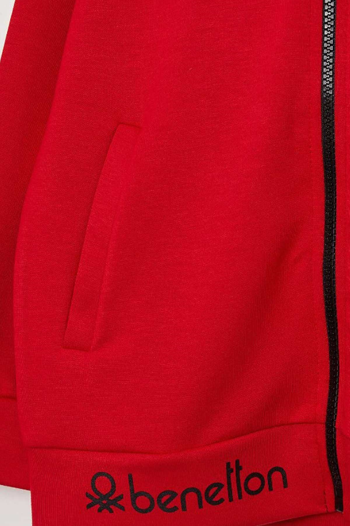 Benetton Çocuk Sweatshirt BNT-G20124 Kırmızı