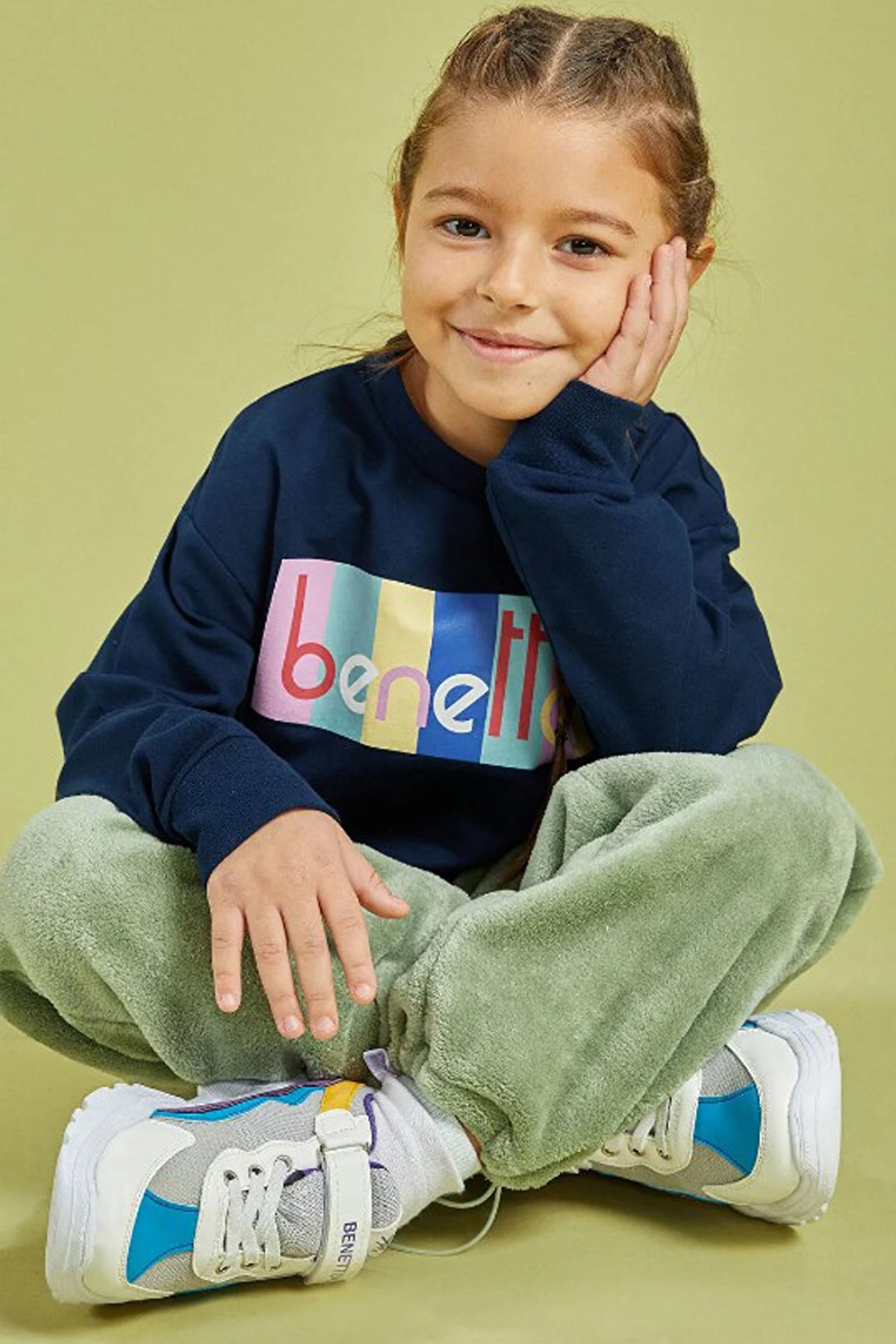 Benetton Çocuk Sweatshirt BNT-G204 Lacivert